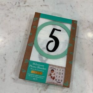 Milestone Photo Blanket - White and Black